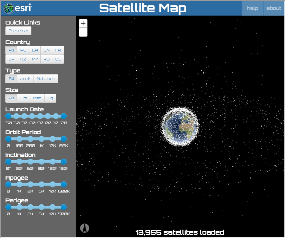 ESRI Satellitkort